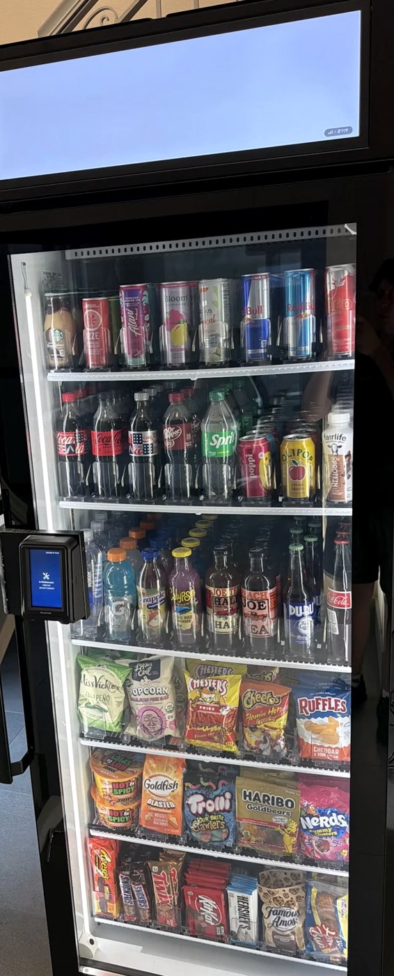 Vortex smart cooler with display screen and card reader